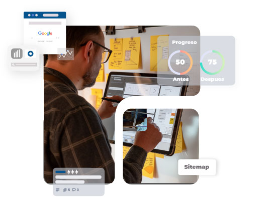 Agente IA planeacion estrategia diseno web Diseño de páginas web bogotá