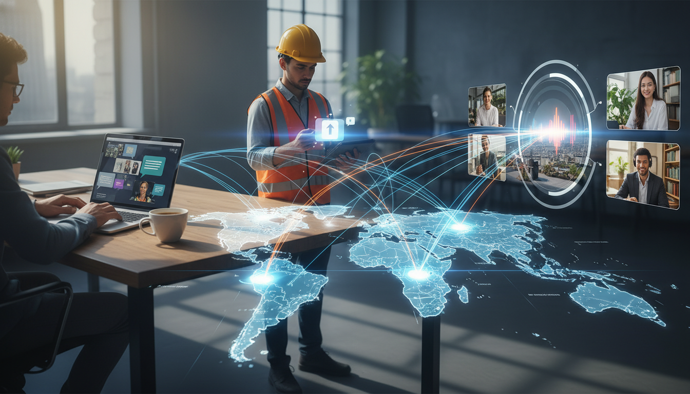Comunicación interna digital para empleados remotos