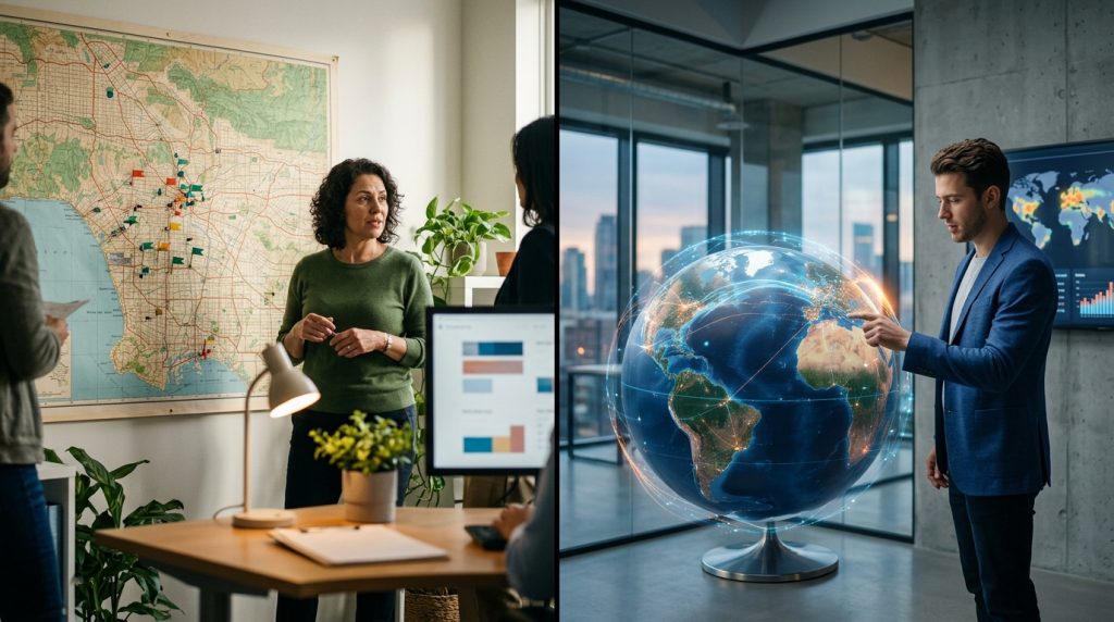 Agencias de posicionamiento SEO locales vs internacionales B2B